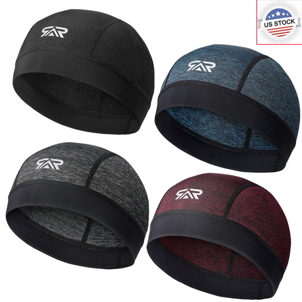 Moisture Wicking Cooling Skull Cap/Running Beanie Caps for Motorcycle Cycling