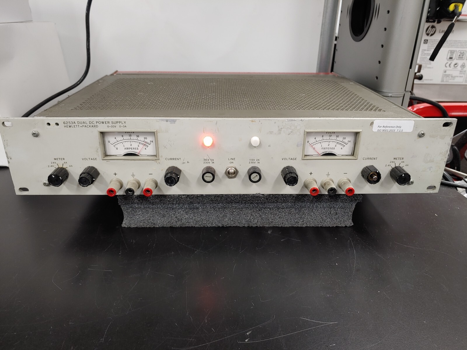 HP HEWLETT PACKARD 6253A 0-20V 0-3A Dual DC Power Supply