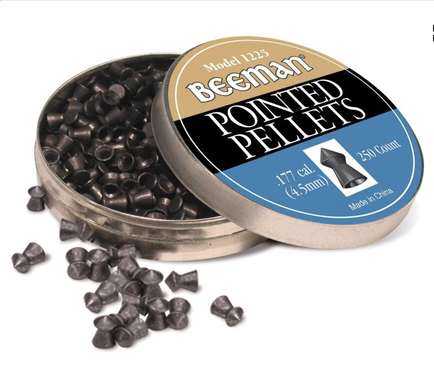 Beeman .177 Caliber Pointed Pellets (Pack of 250) , Model 1225