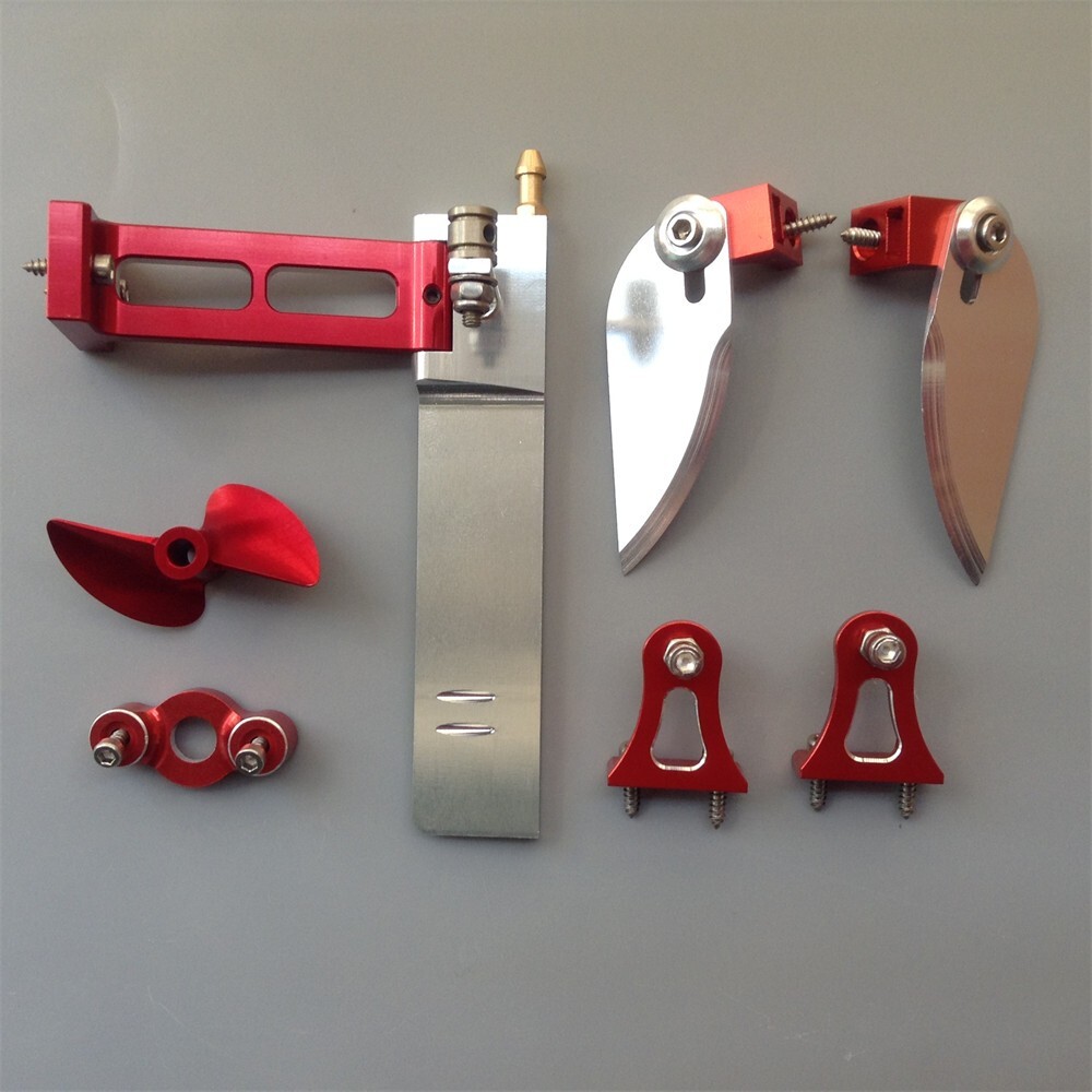 whole kit UDI903 Rudder Propeller Turn Fins Trim Tab Parts Upgrade RC Boat