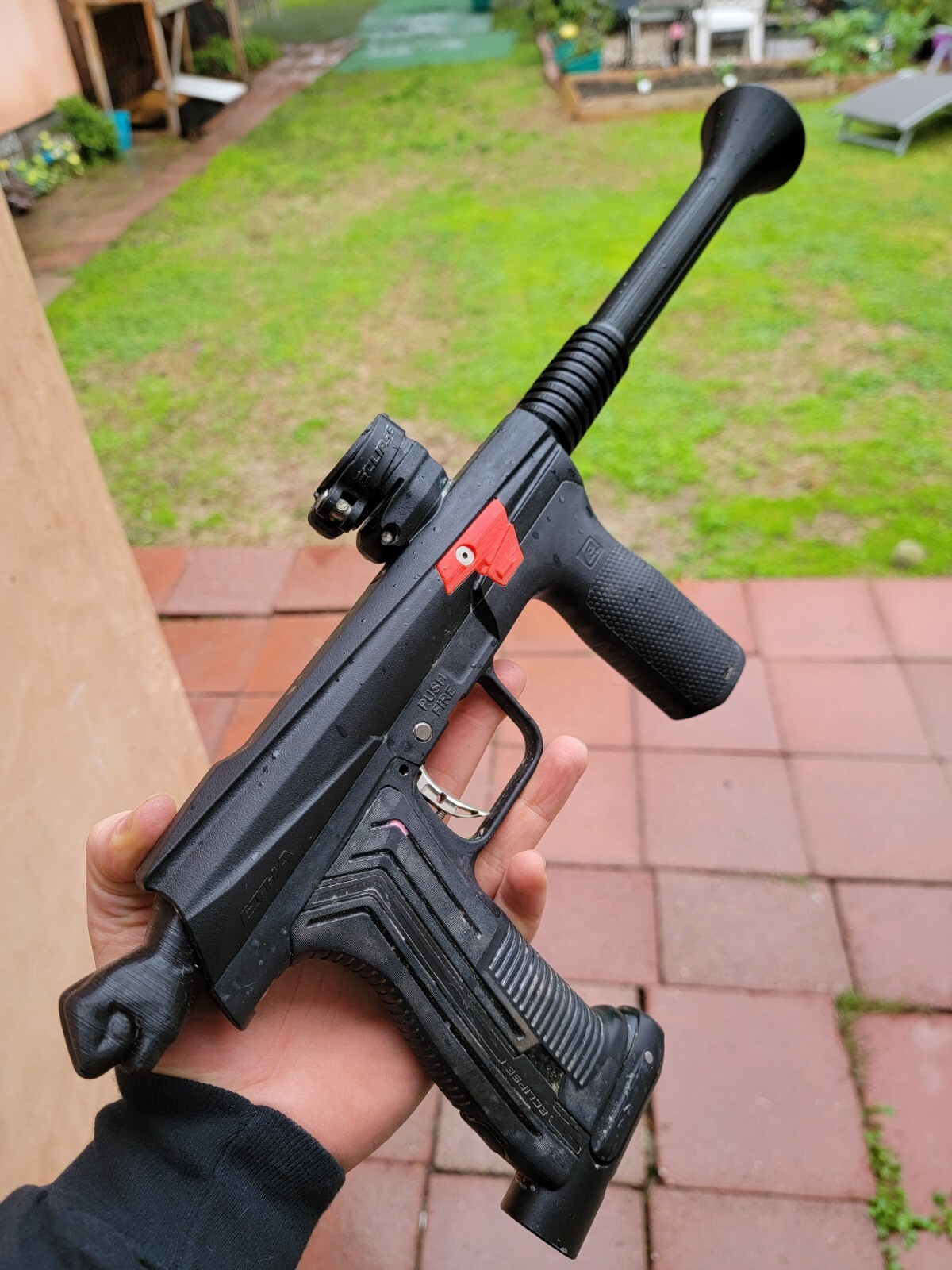 BLACK PAINTBALL DNA BLUNDERBUSS barrel (Freak Compatible) AC threaded 9 34"