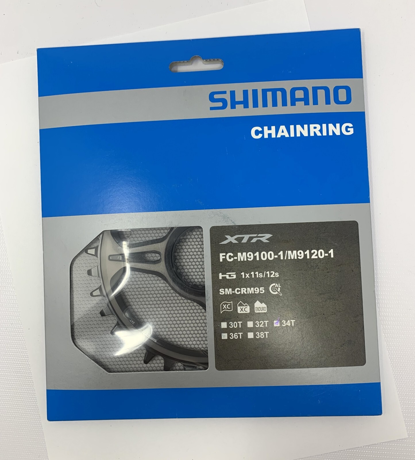 Shimano XTR FC-M9100-1 / M9120-1 SM-CRM95 34T Chainring New
