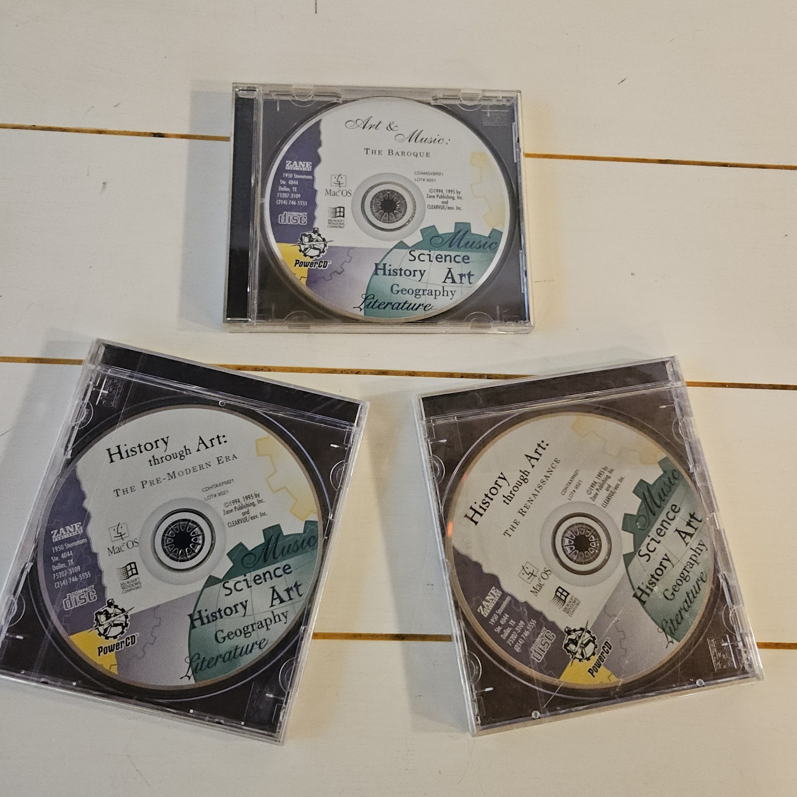 Lot, History Through Art: The Baroque,  Renaissance, Pre-modern Era Zane Cds