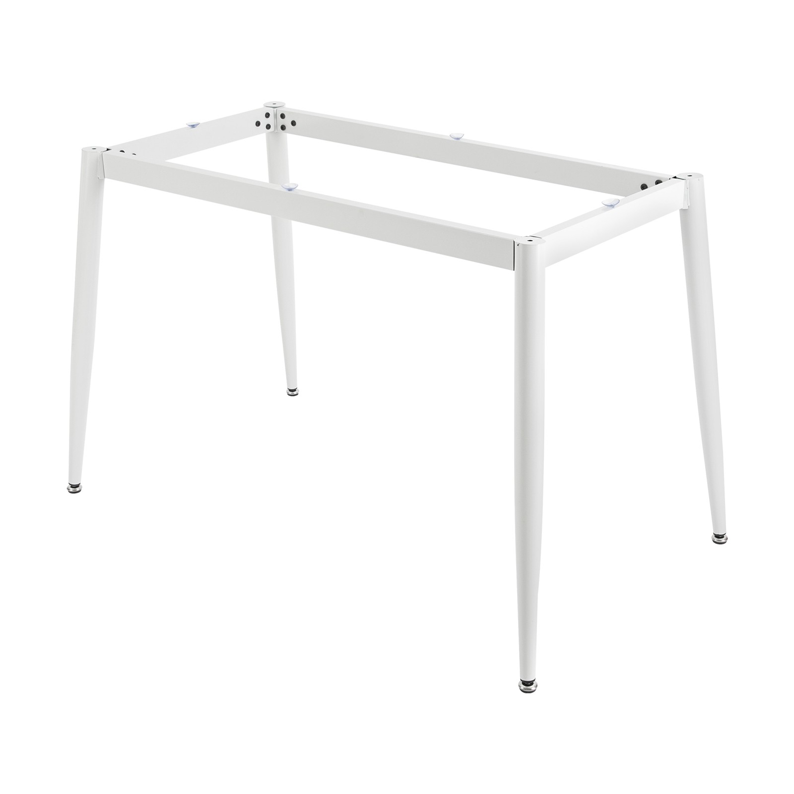 Industrial Metal Table Legs White Metal Furniture Legs with 6 Suction Cups USA
