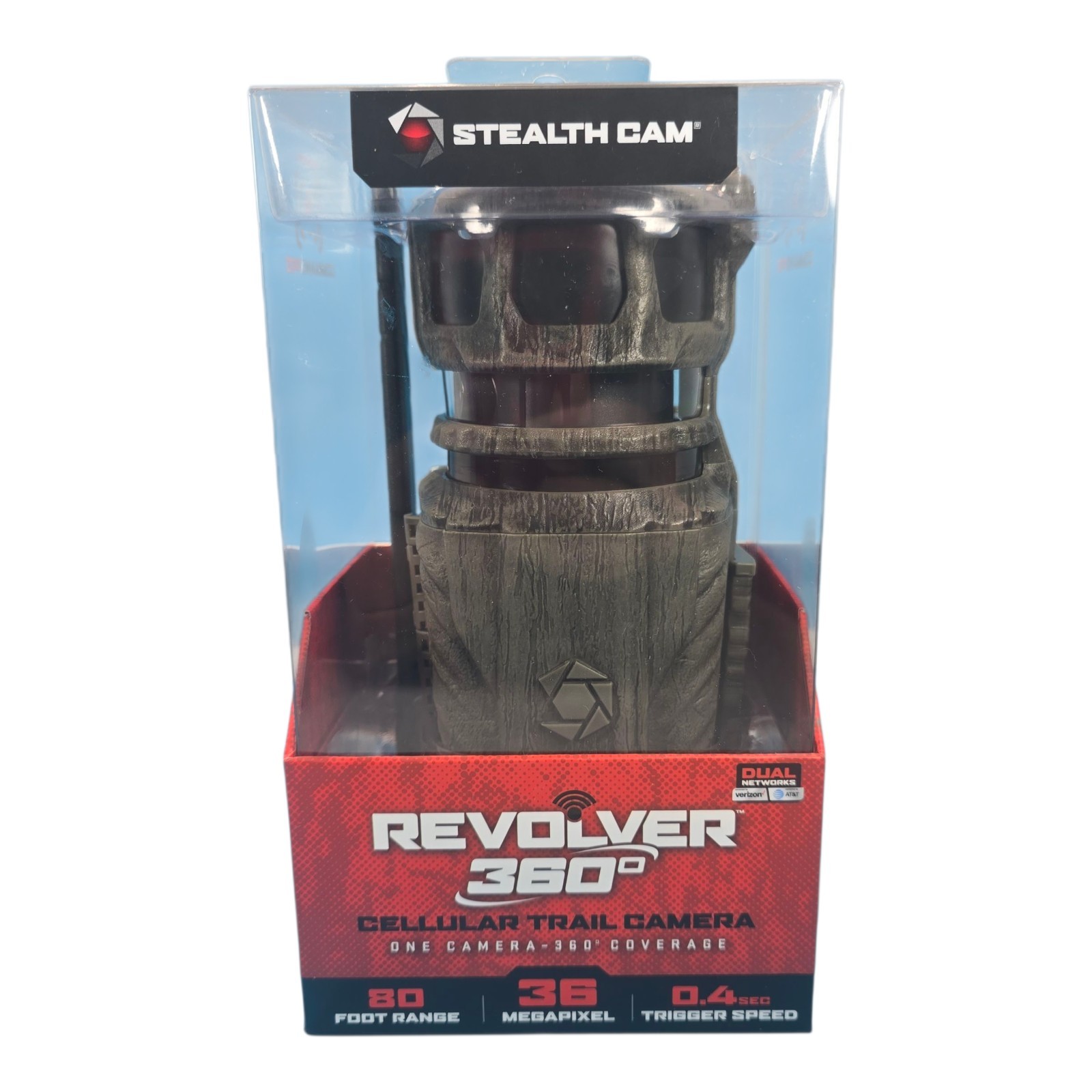 NEW Stealth Cam Revolver 360° Cellular Trail Camera 36MP 360° Coverage Hunting