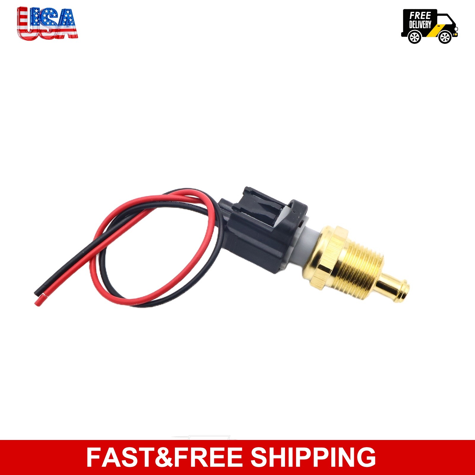 ECT Sensor With Plug Pigtail Harness Repair Pack Fits Ford Mercury Milan Mariner