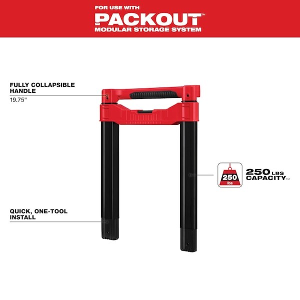 Milwaukee Tool 48-22-8027 Low-Profile Handle For Packout Rolling Tool Box