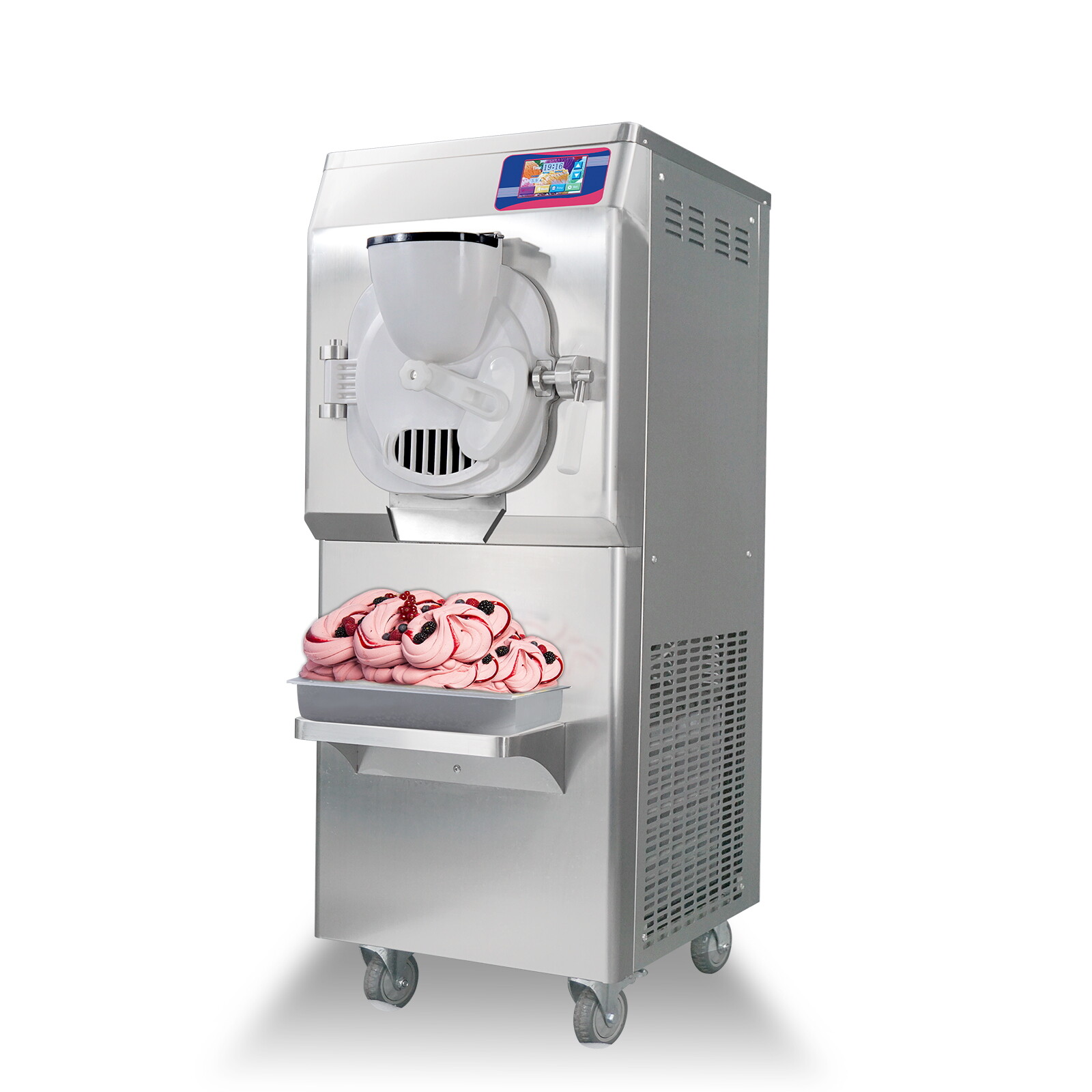 Kolice Commercial Italian Water Ice Machine, Gelato Hard ice Cream Machine