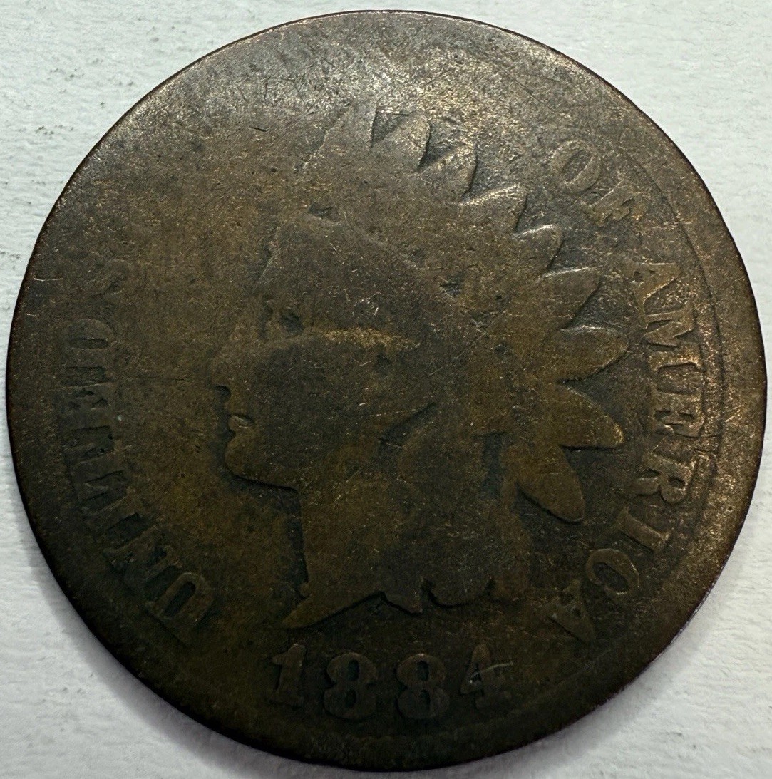 1884 Indian Head Cent Exact Coin Imaged #IND714