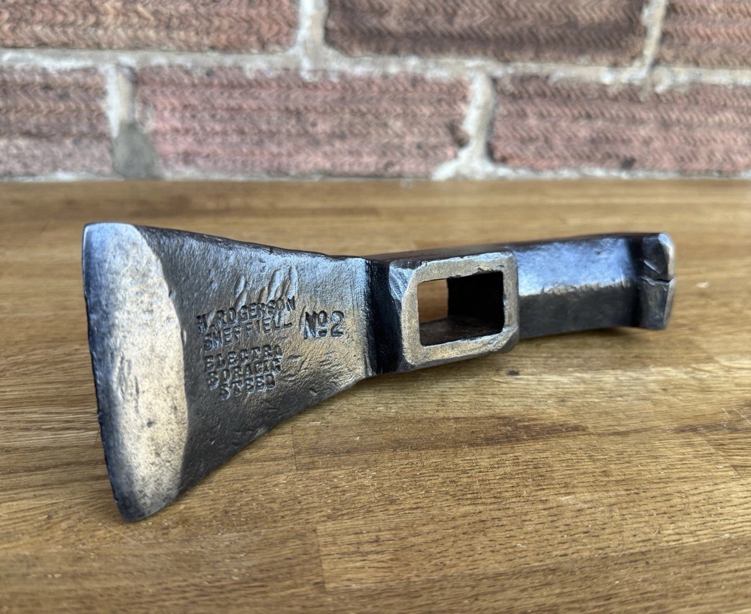 Vintage Scarce H Rogerson No 2 Adze Head Woodworking Shipwrights Old Tool
