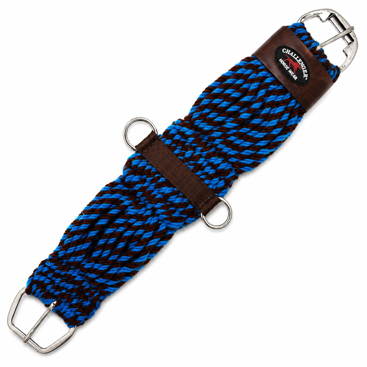 Horse Western 27 Strand Double Weave Two-Tone Mohair Straight Cinch 97RT10