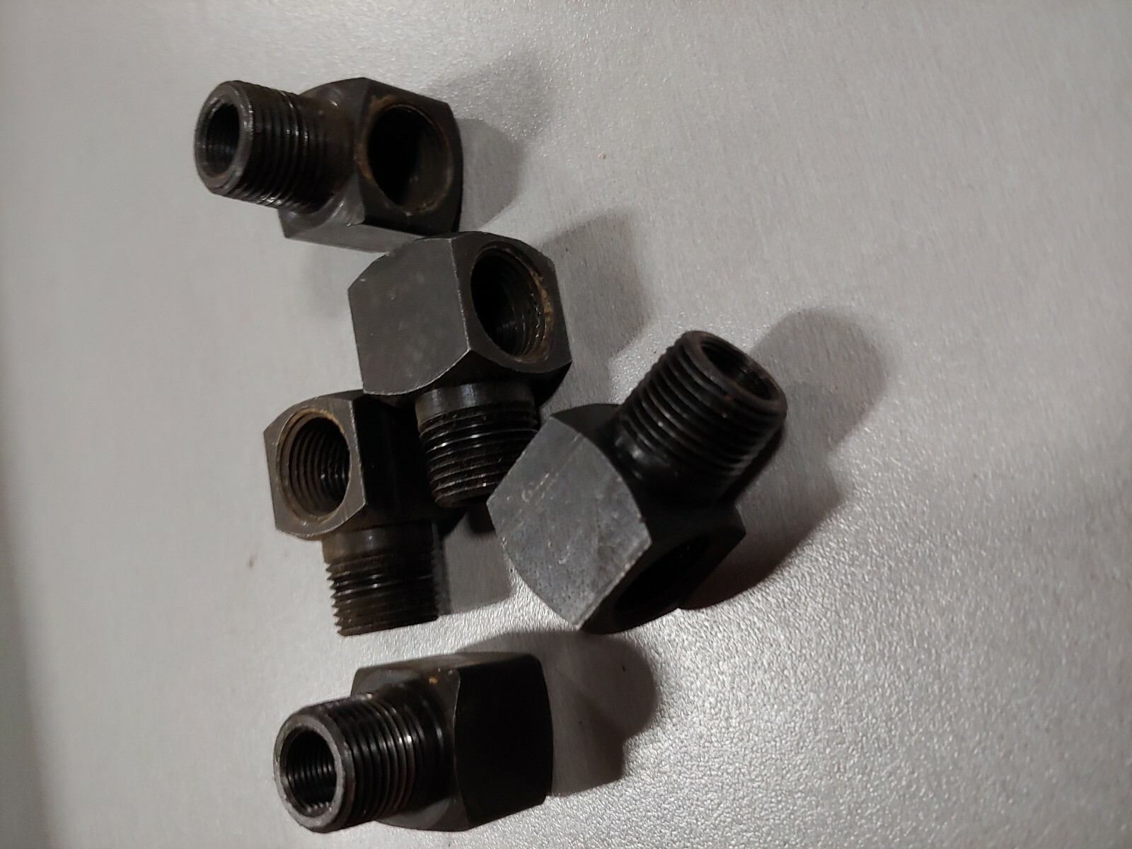 QTY (250) 3/8" STEEL (not black iron)  NPT FIP MPT FPT 90 Degree Street Elbow
