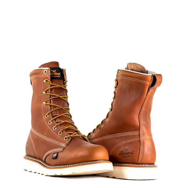 THOROGOOD AMERICAN HERITAGE PLAIN TOE WEDGE 8" WORK BOOTS 814-4364 - ALL SIZES