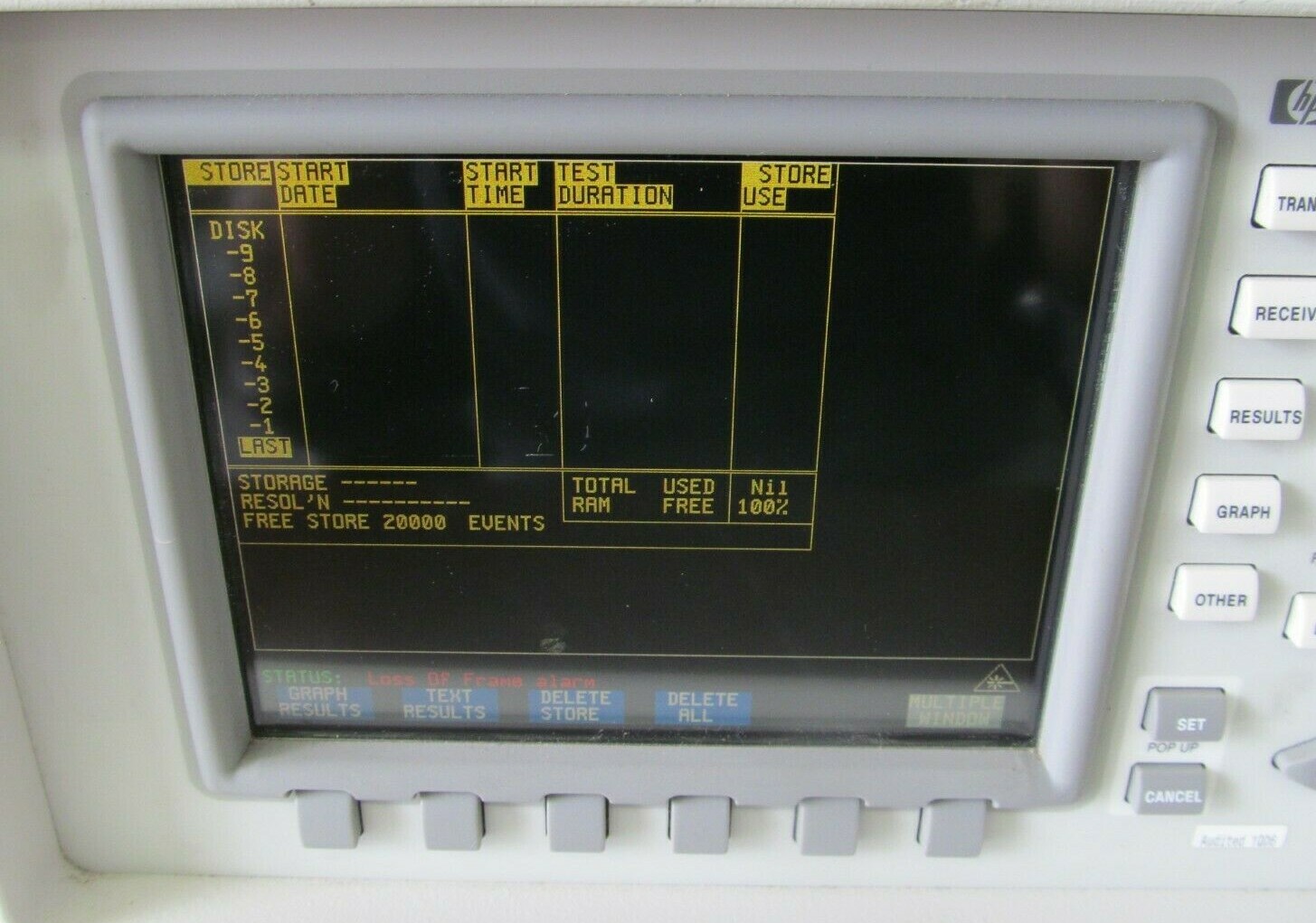 HP Agilent OmniBER 718 Communication Performance Analyzer 37718B