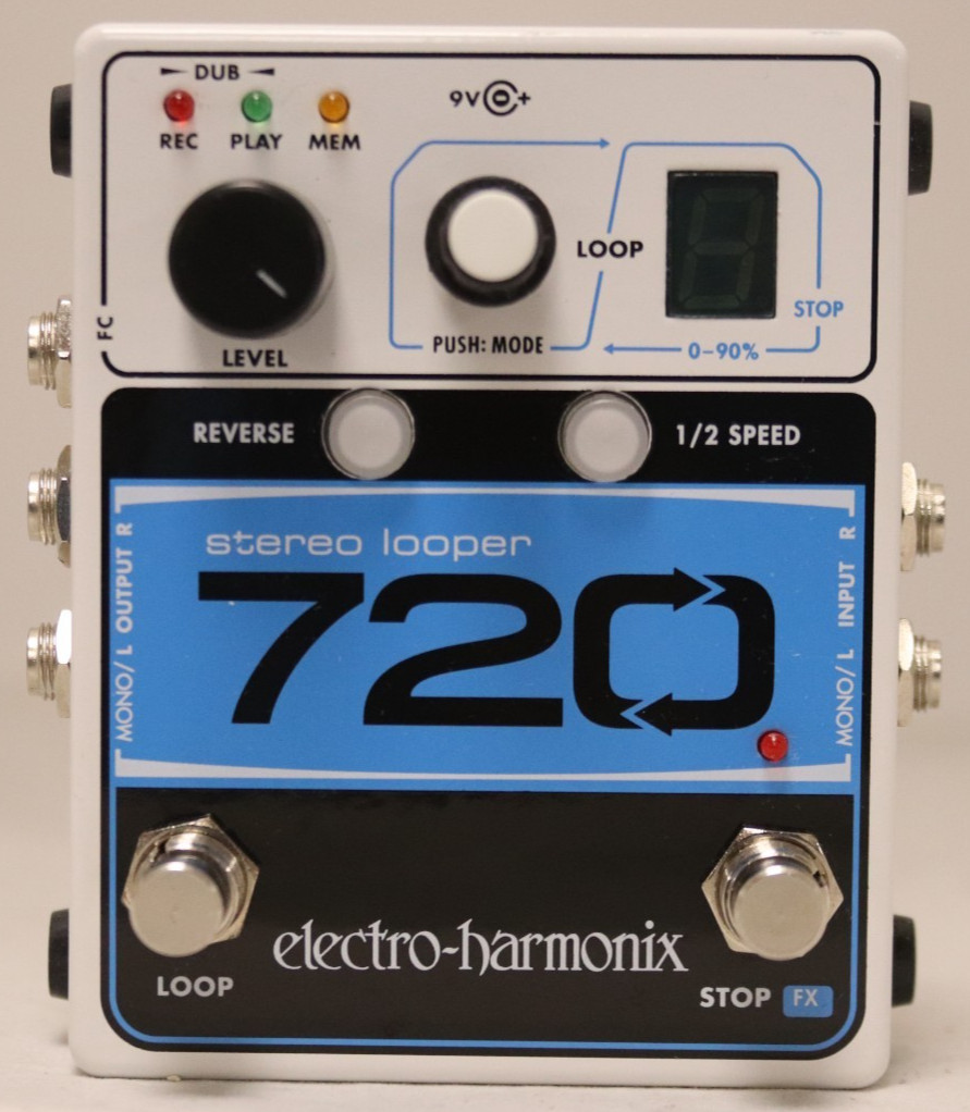 Electro harmonix stereo looper 720 effects pedal