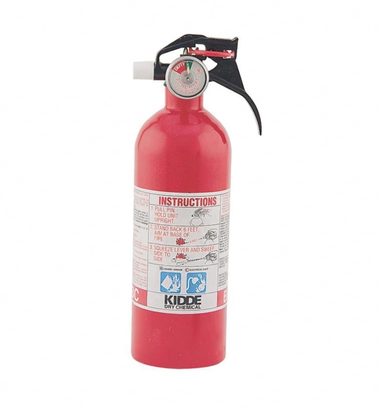 FIRE EXTINGUISHER - 2 LB 5-B:C W/PLASTIC BRACKET - KIDDE