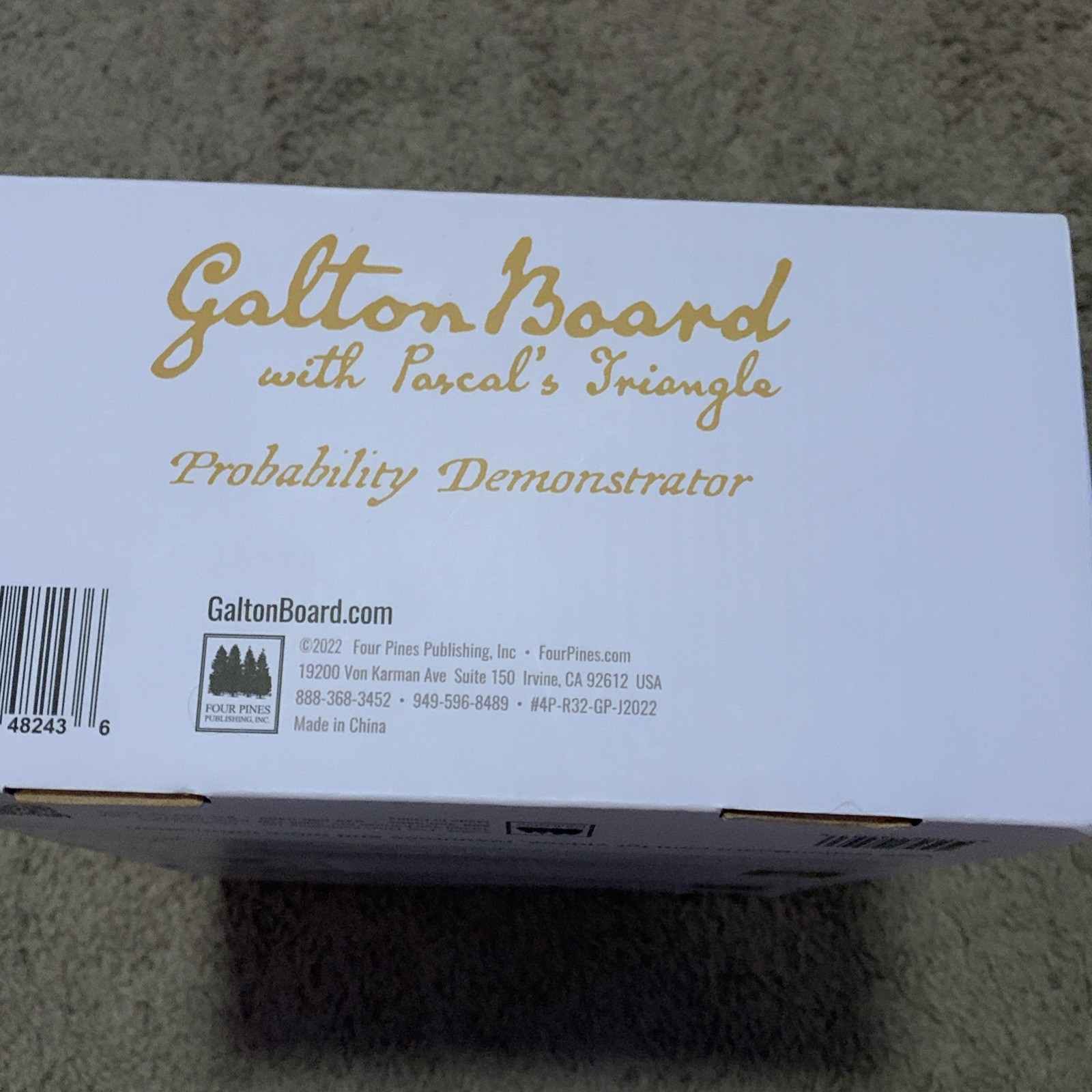 Galton Board With Pascal’s Triangle Probability Demonstrator Four Pines New