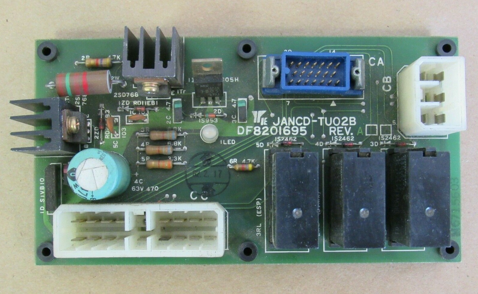 YASKAWA CIRCUIT BOARD JANCD-TU02B DF8201695 REV. A