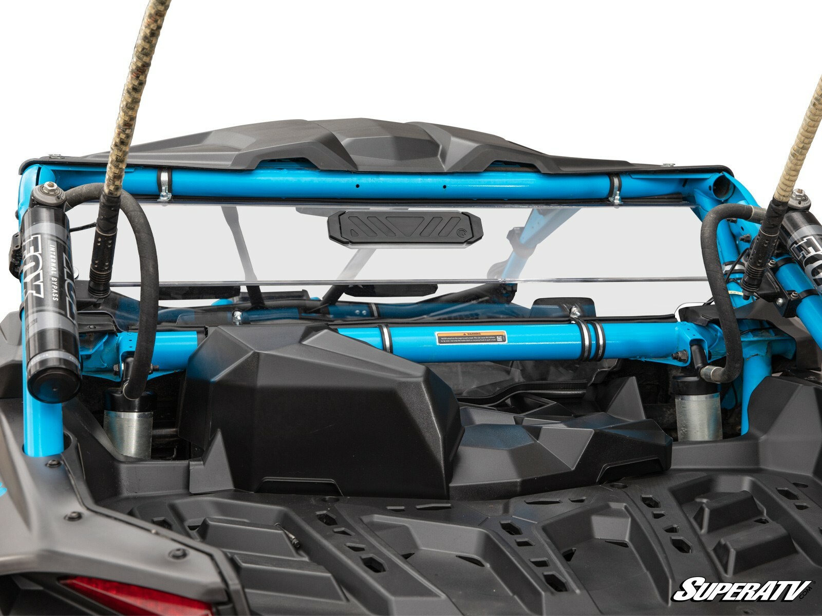SuperATV Light Tinted Heavy Duty Vented Rear Windshield for Maverick X3 (2017+)