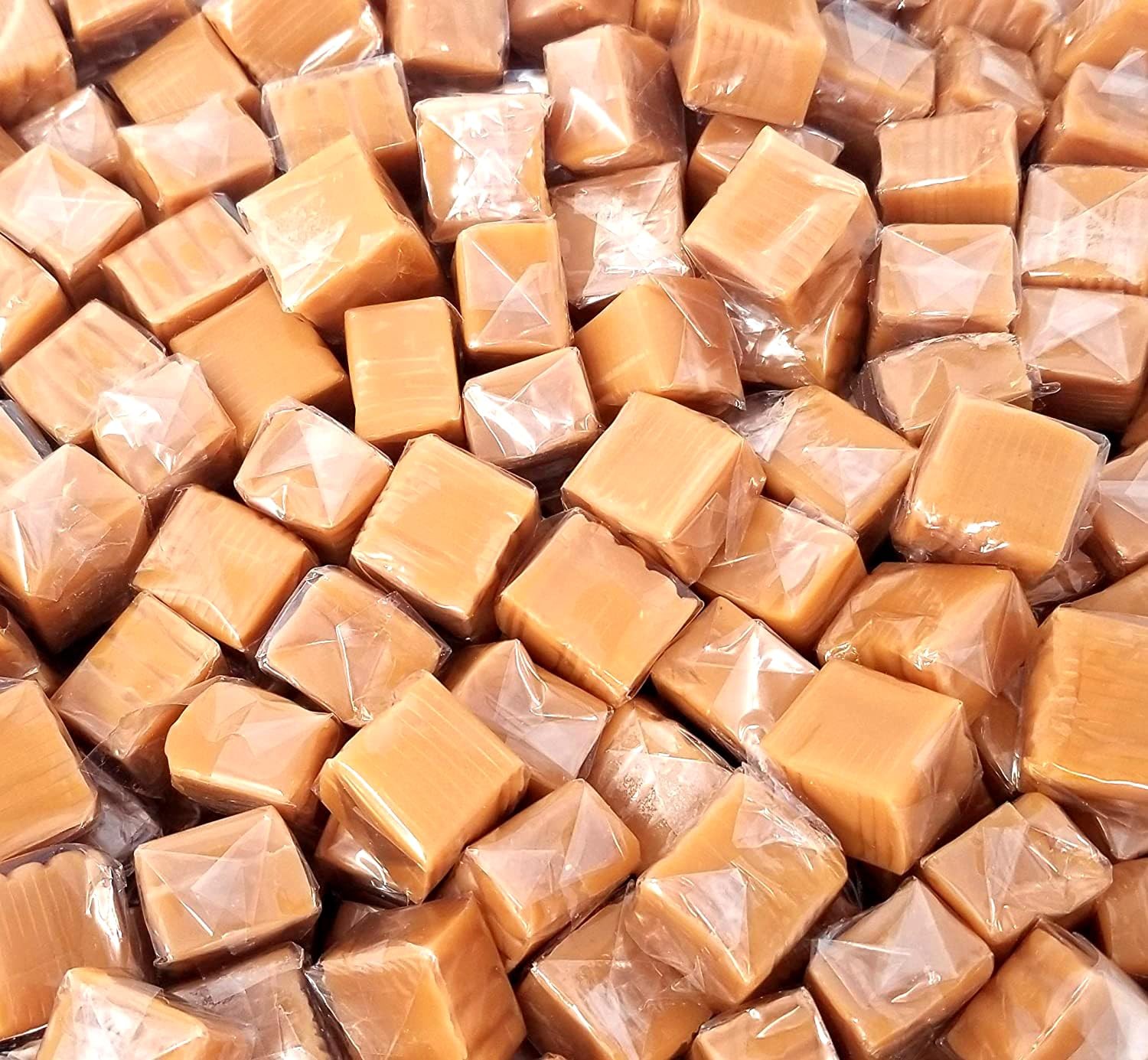 Caramel Cubes Candy - 2 Pound Bulk Pack - Individually Wrapped Around 150 Count