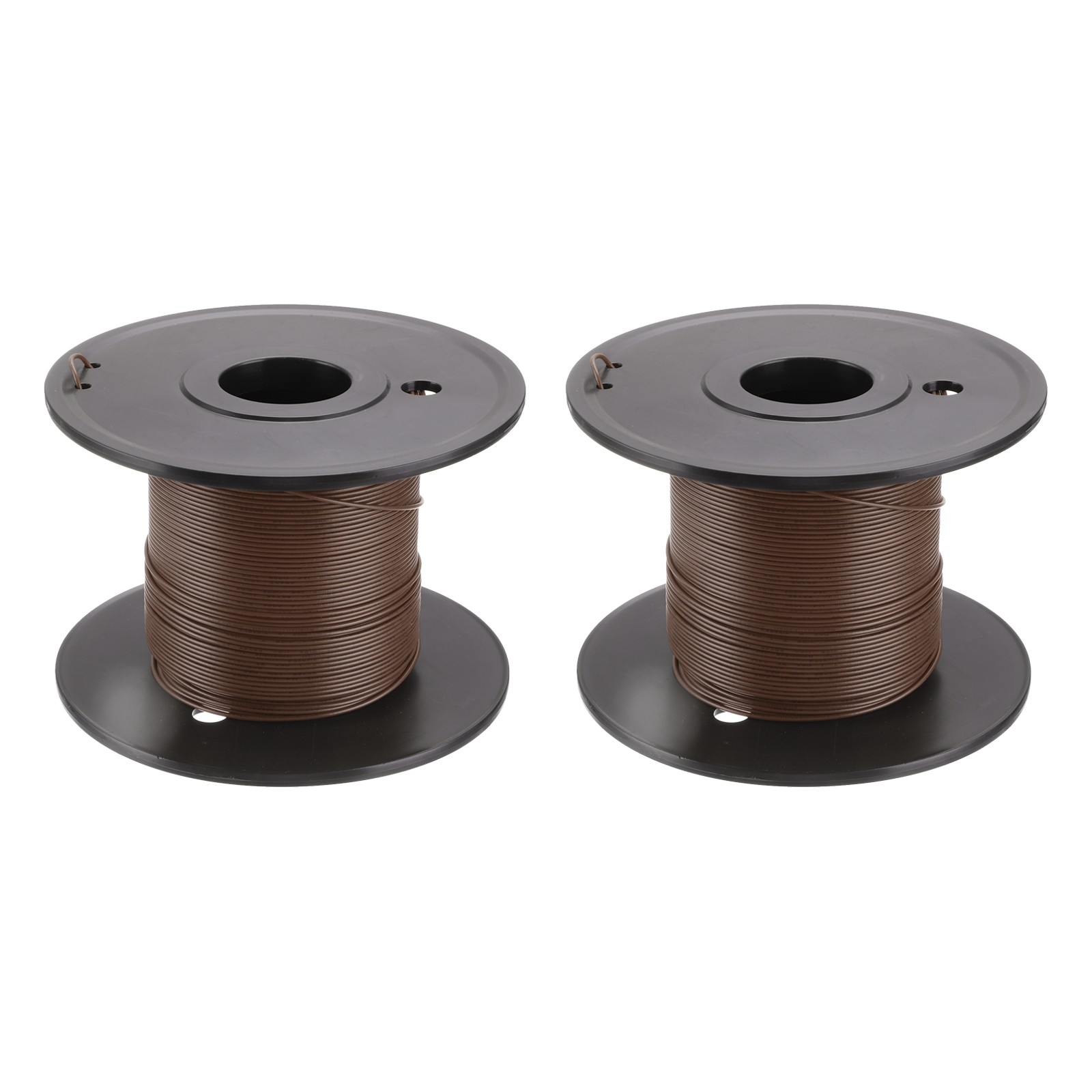28AWG Gauge Stranded Hook-Up Wire Tinned Copper Wire Spool 50m/164ft Brown