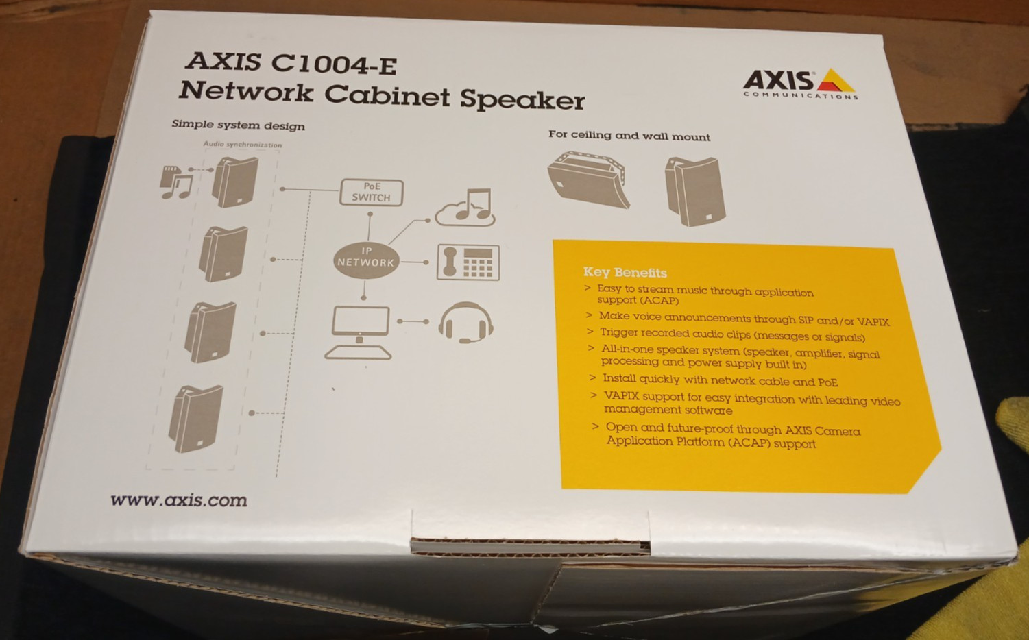 NEW AXIS C1004-E (WHITE) Cabinet Speaker SKU 19692