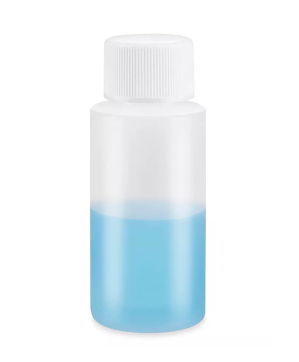 Plastic Bottle (HDPE) w/White Lid, 1-oz. 20-Pack, New