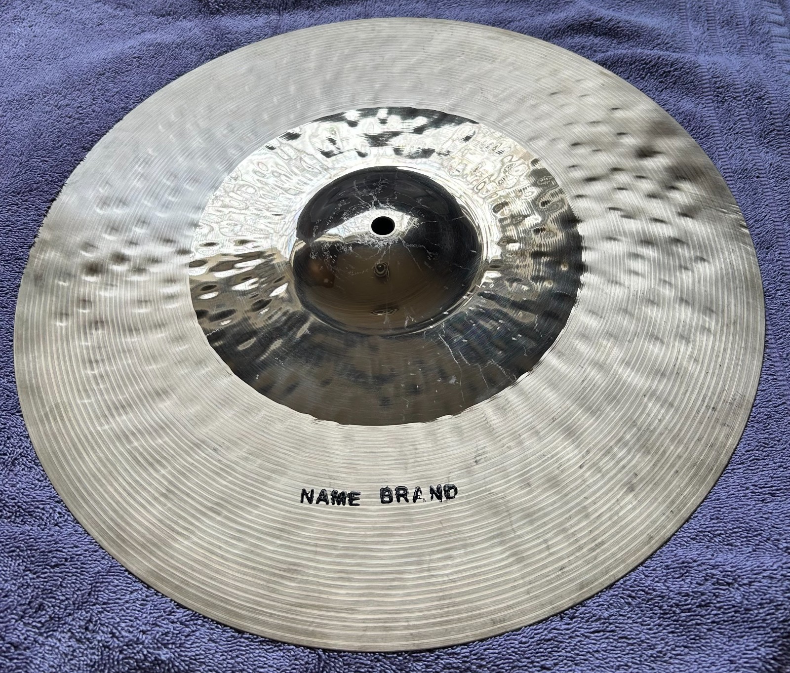 Name Brand Fusion 16 Inch Crash Cymbal, 1,102 Grams, Video Demo.