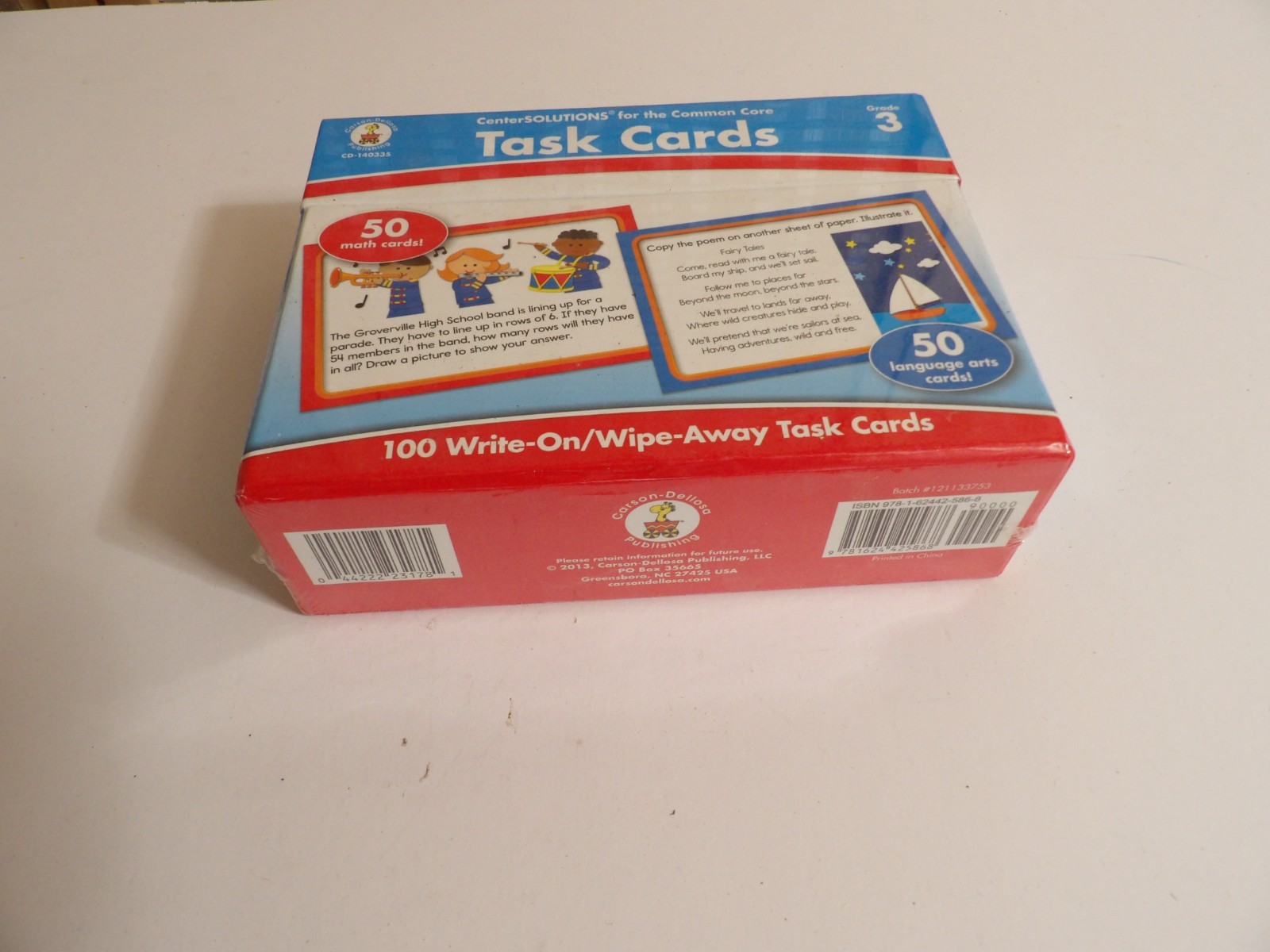 100 Task Cards Grade 3 for the Common Core by Carson-Dellosa Publishing Staff