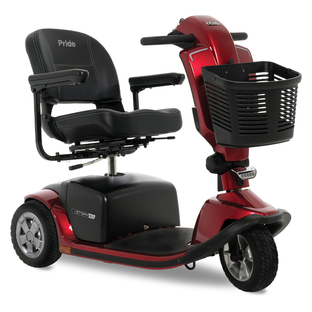 Pride Mobility Victory 10.2, 3-Wheel Electric Scooter W/U-1 400 LBS Capacity NEW