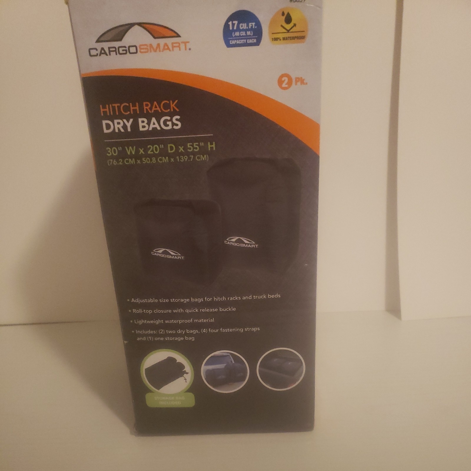 CARGOSMART DRY BAGS ADJUSTIBLE - WATERPROOF - HITCH RACK STYLE -