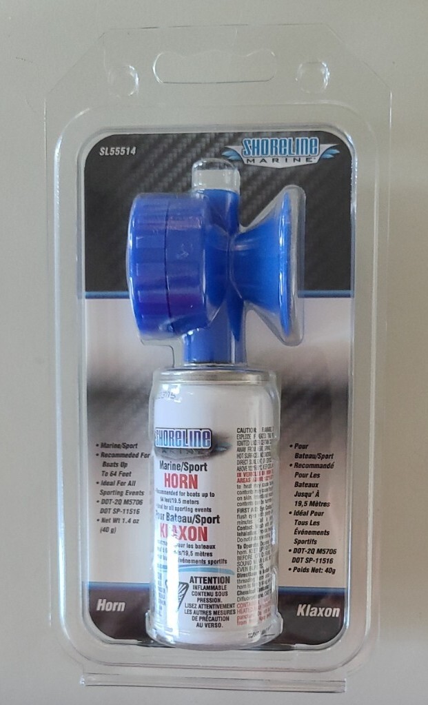 SHORELINE MARINE SPORT AIR HORN SL55514 1.4 OZ Great For Cheering On Any Sports