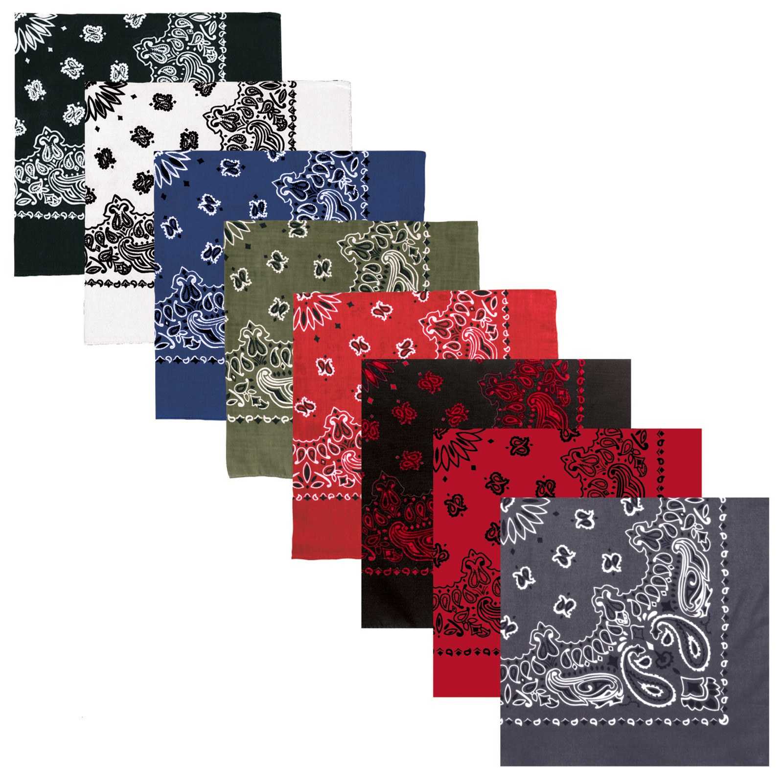 Rothco Trainmen Paisley Bandana Extra Large Biker Scarves Bandanas Face Cover