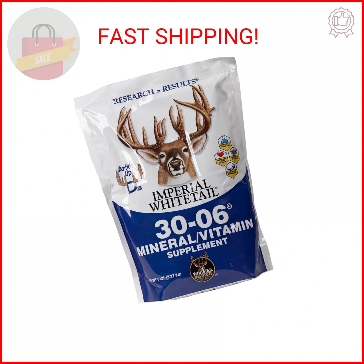 Whitetail Institute 30-06 Mineral and Vitamin Supplement for Deer Food Plots, Pr