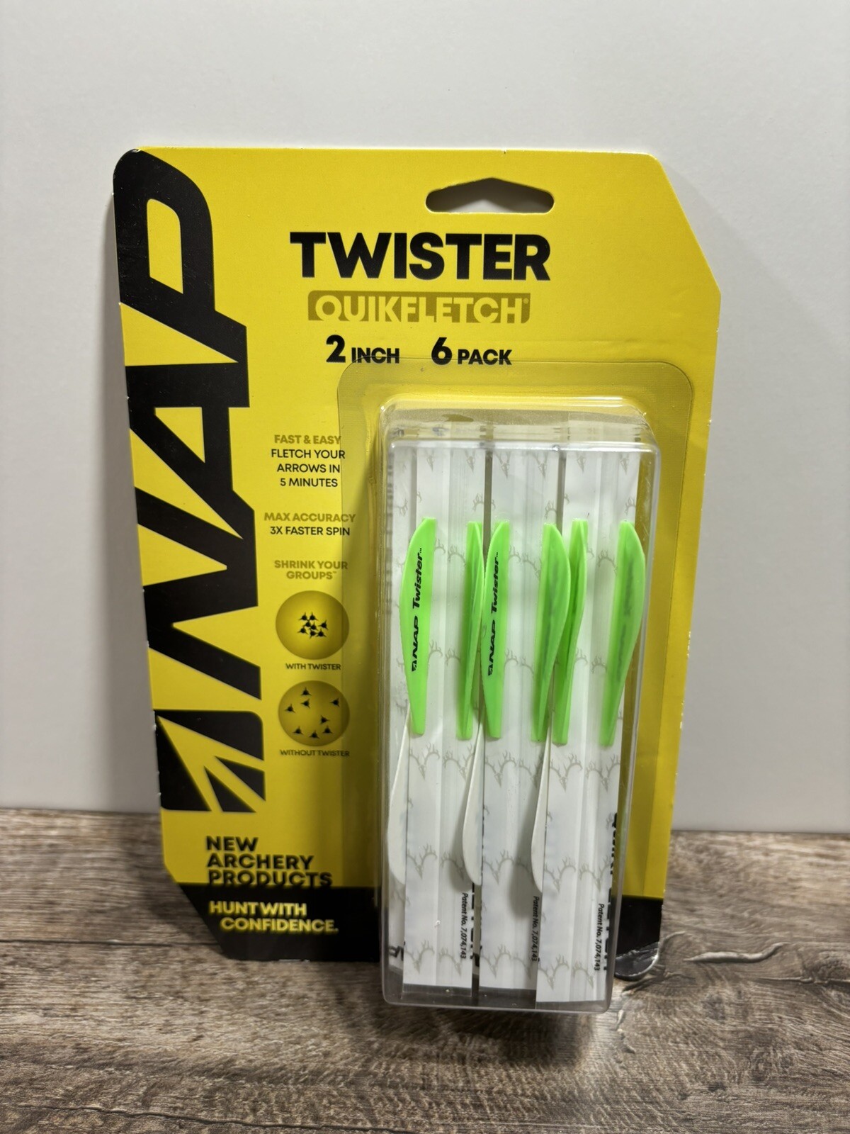 NAP Quikfletch Twister With 2” Vanes 6pk