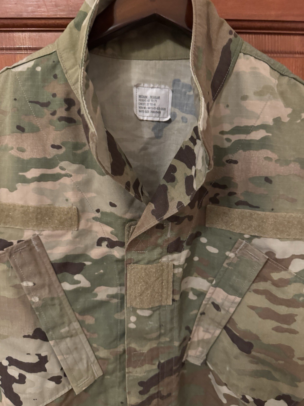 U.S. Army Combat Uniform Jacket ACU Multicam Medium Regular Ripstop NWT