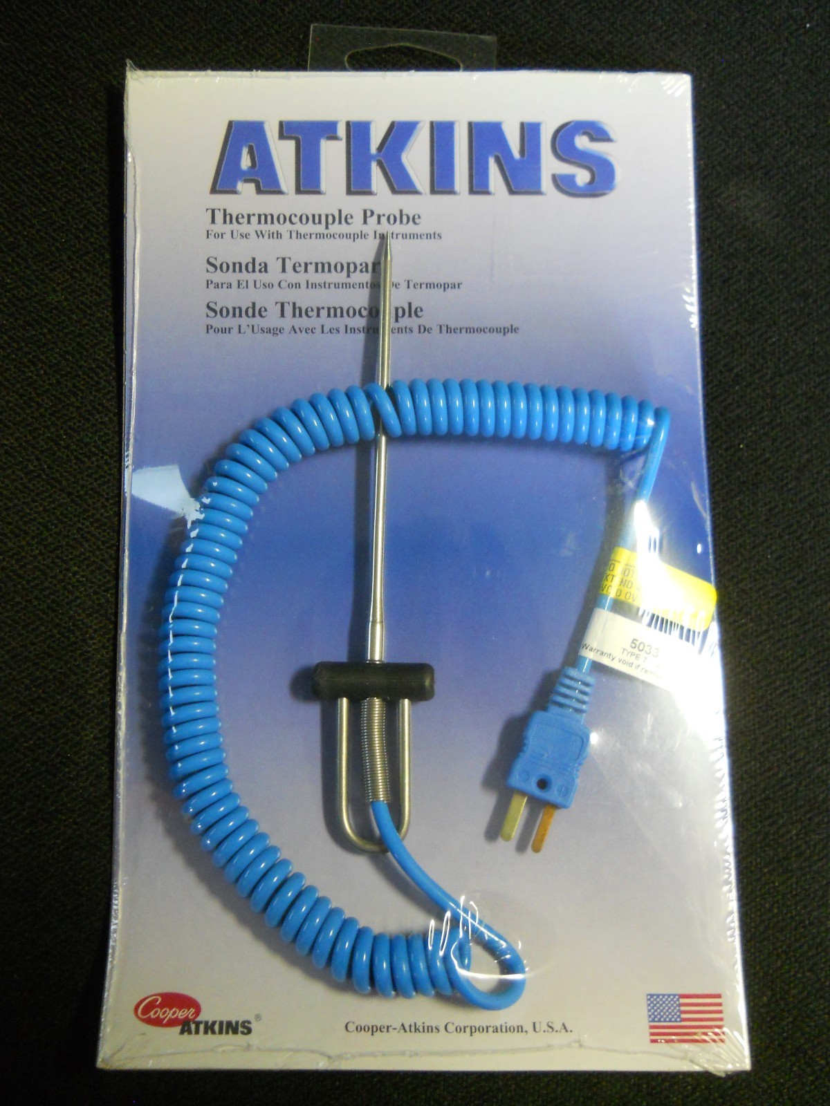 Atkins Mini T Thermocouple Penetration Temperature Probe, -40° to 500°F Range