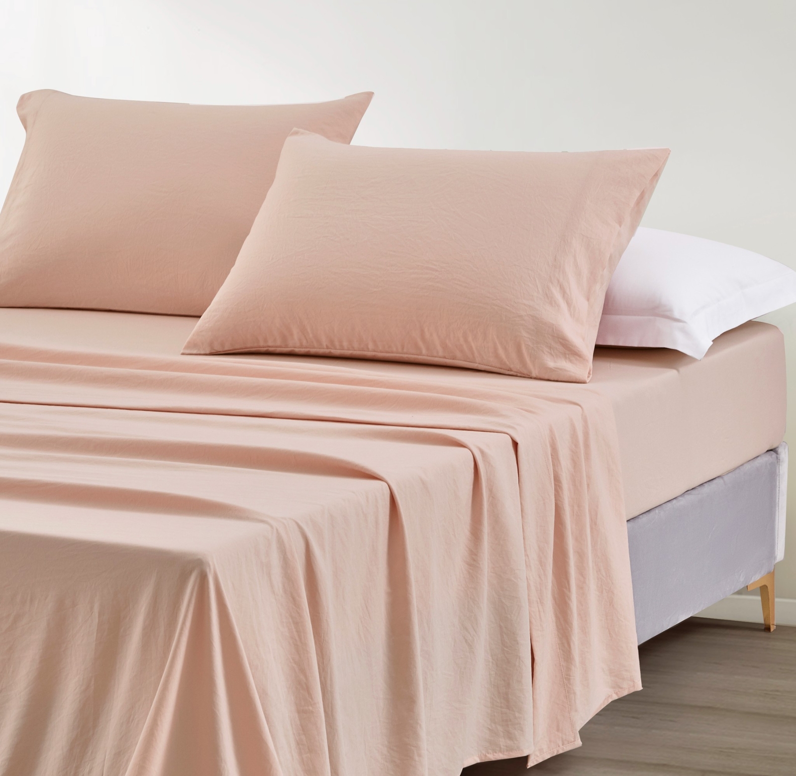 Chezmoi Collection Soft Washed Brushed Microfiber Deep Pocket Sheet Set