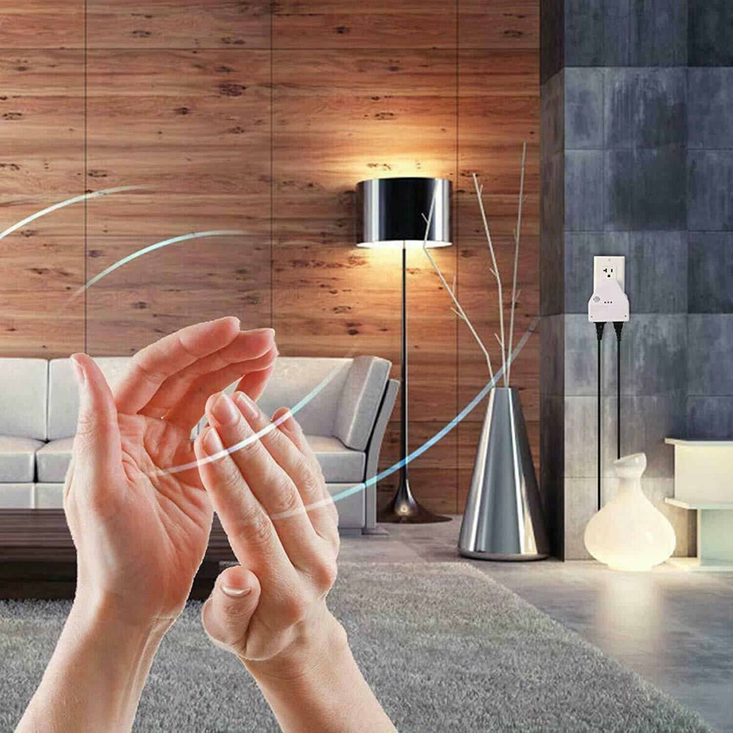 Clapper Sound Activated Clap On/Off Light Switch Wall Socket Outlet Adapter