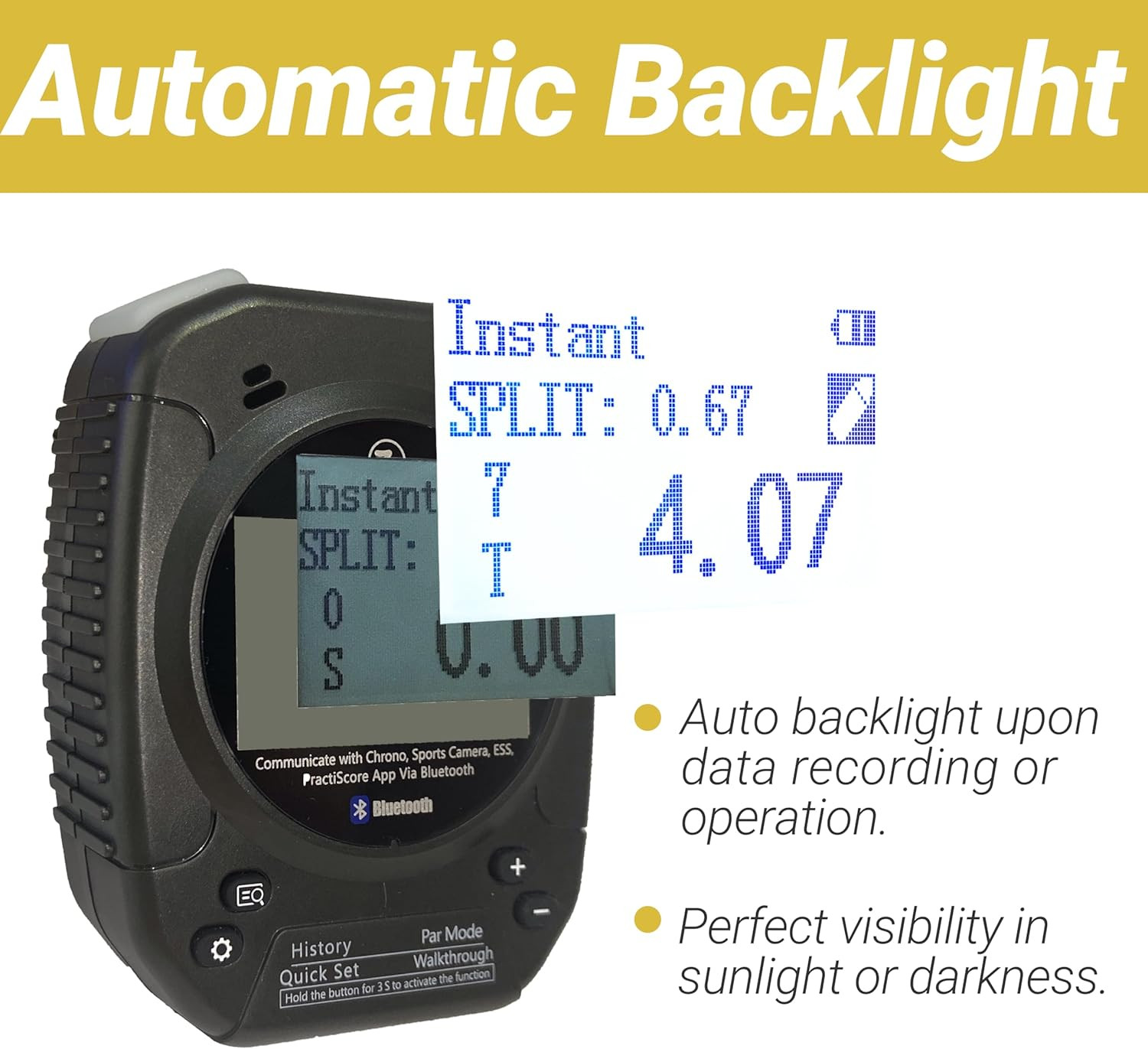 Shot Timer for Shooting - Upgraded Shooting Timer for Training & Dry Fire Practi