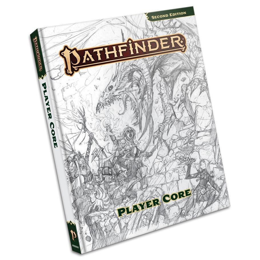 Pathfinder 2E: Player Core Sketch Cover Hardcover Book RPG by Paizo - New