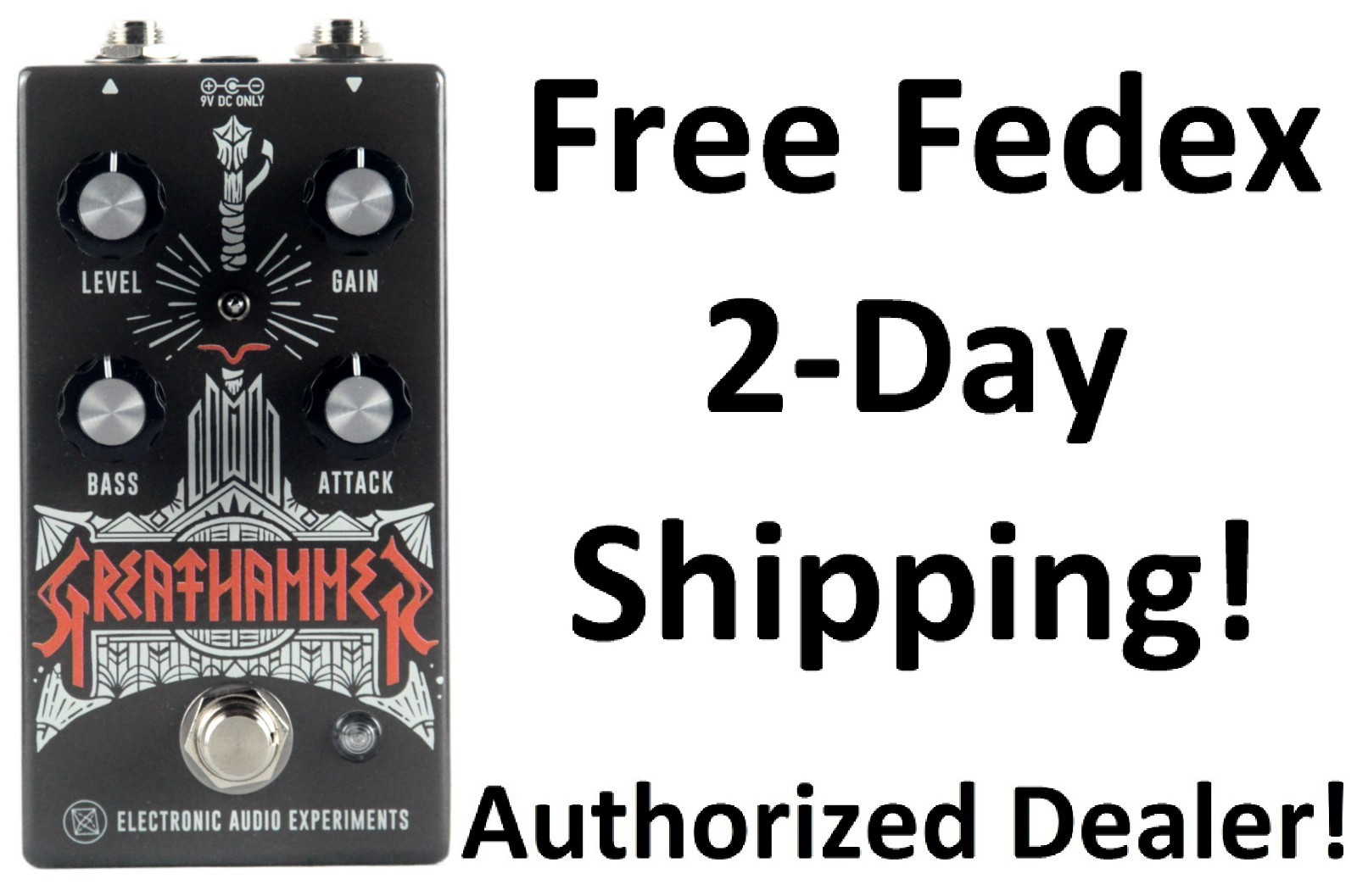 New Electronic Audio Experiments Greathammer Bass Guitar Overdrive Effects Pedal