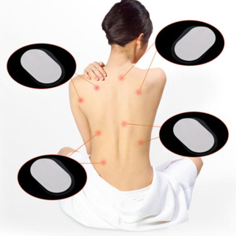 10Pcs Snap On Oval Replacement Pads For Electrode Tens Unit & Pulse Massager