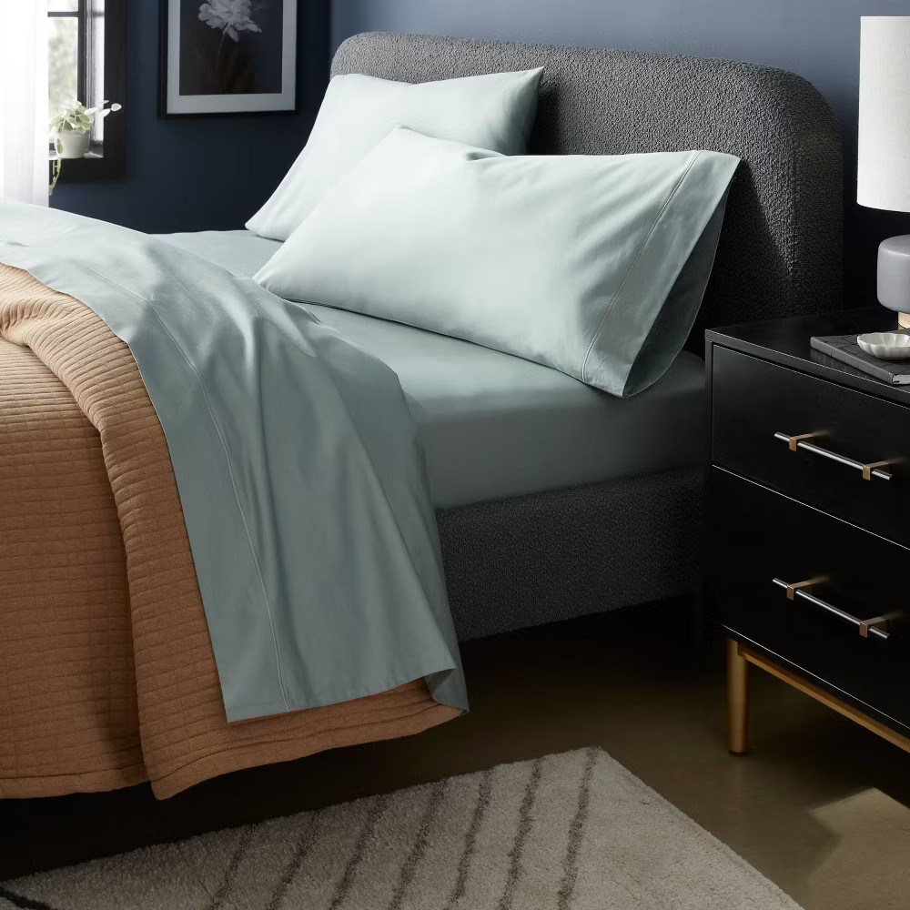 King 800 Thread Count 4pc Hotel Collection Sheet Set Single Baratta Light