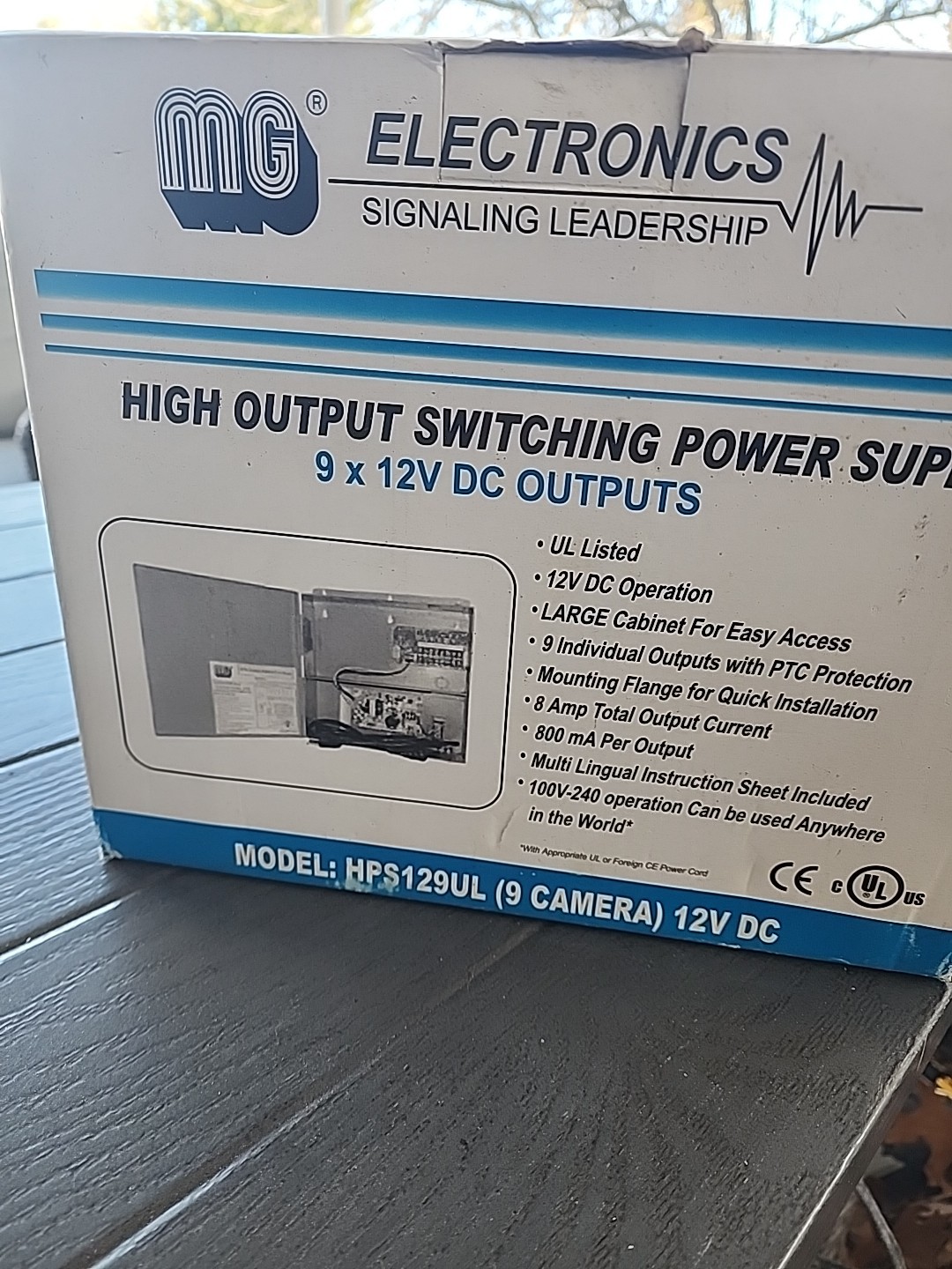 MG Electronics HPS129UL Power Supply CCTV Camera & Accessory Model HPS129UL