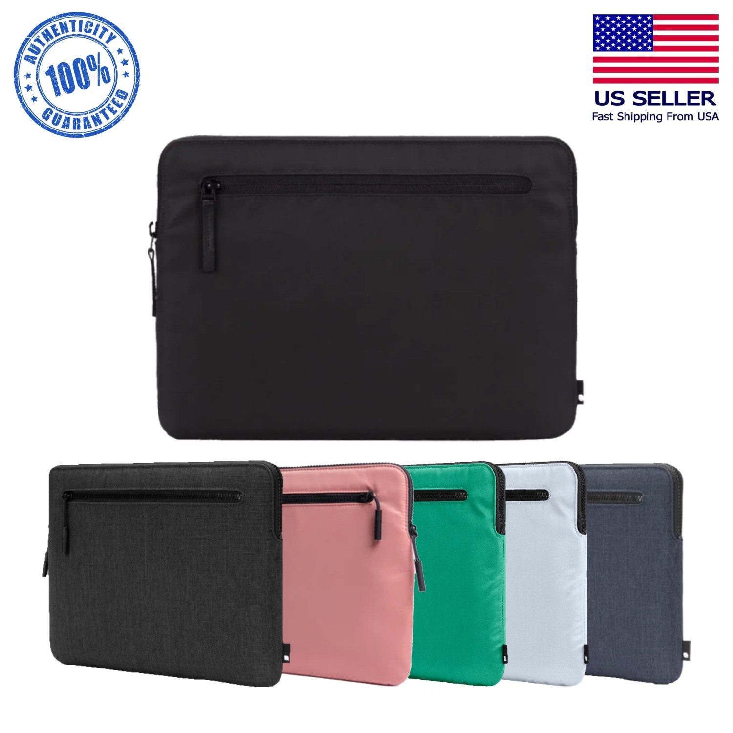 Incase Compact Laptop Sleeve Case 13" 14" 15" 16" Flight Nylon Faux Fur