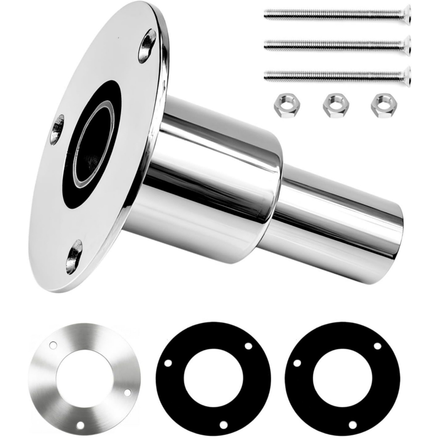 For Boat Car Thru Hull Exhaust Skin Fitting Tube Pipe Air-Diesel Heater New