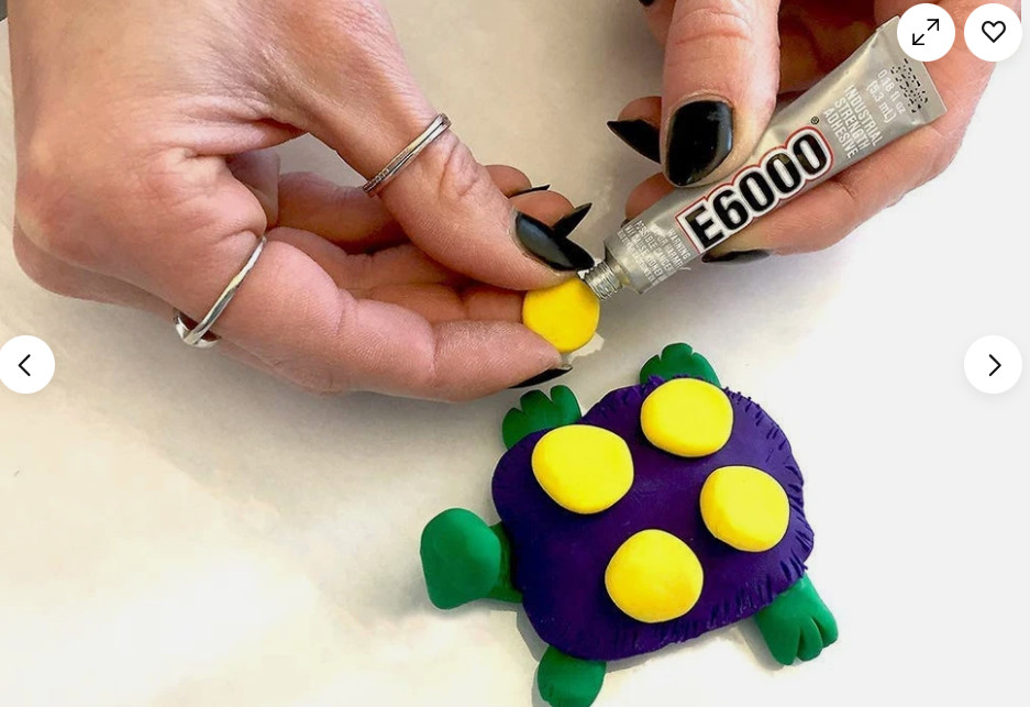 E6000 Craft Adhesive Durable Clear Bonding for Wood Fabric & More Mini 2 Pack