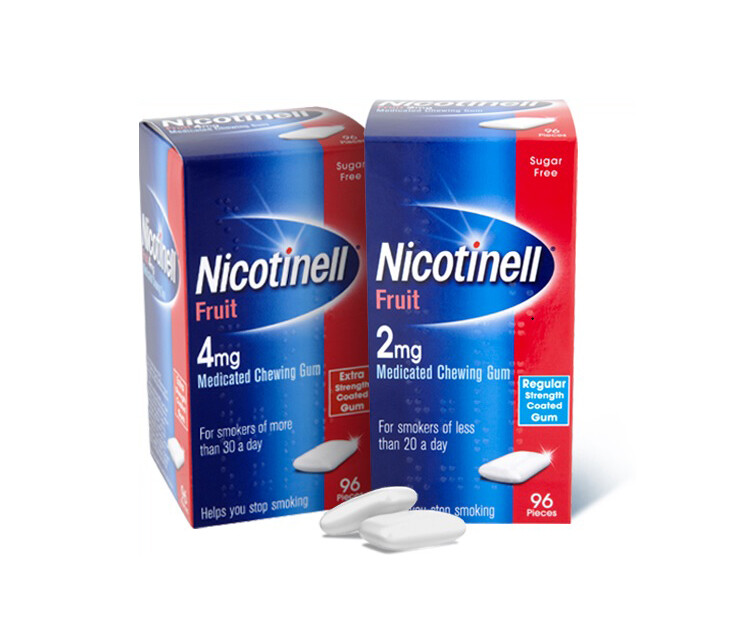 Nicotinell® Fruit Flavoured Nicotine Chewing Gum Regular Strength 2mg 24 Pack