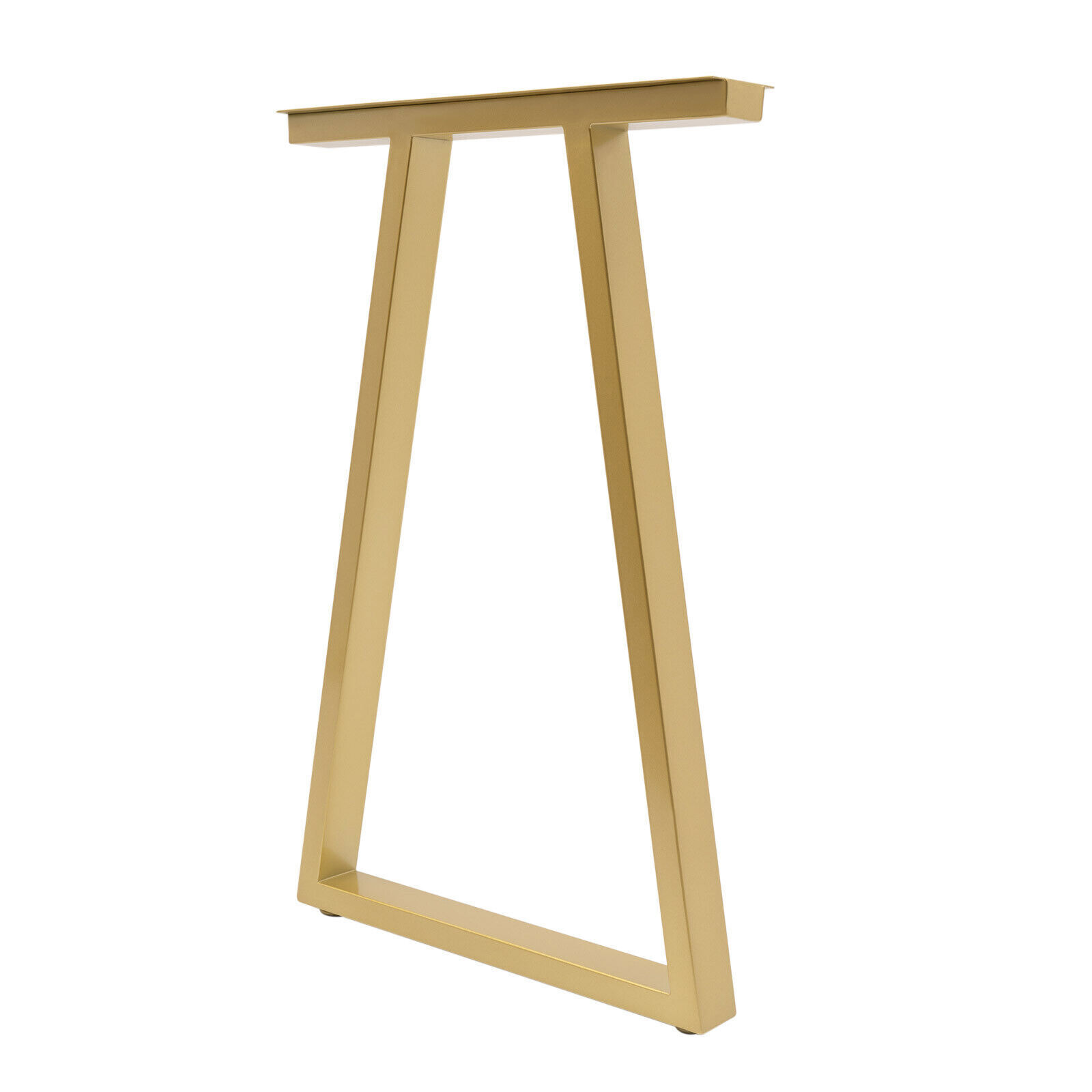 Pair 28 Inch Trapezoid Metal Gold Table Legs Furniture Legs Office Table Legs